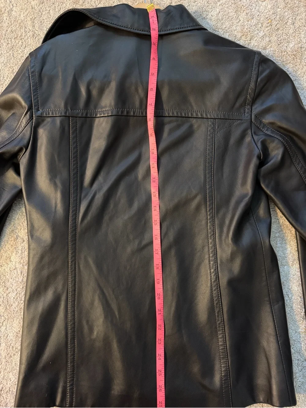 Coach Brown Leather Jacket with Signature Tan Lining